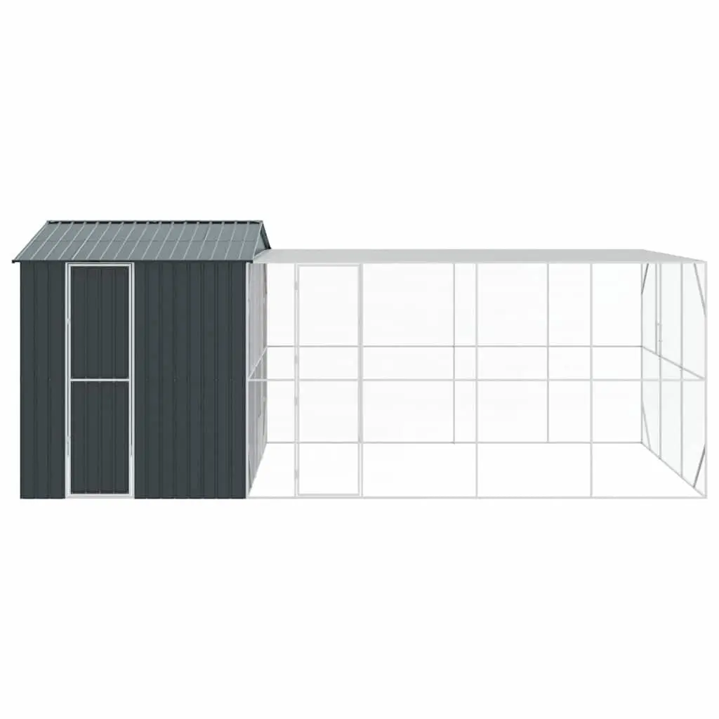 Bird Cage Anthracite Rectangular Galvanised Steel Outdoor Aviary