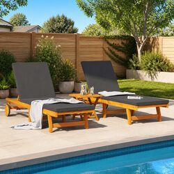 Sun Lounger Set of 2