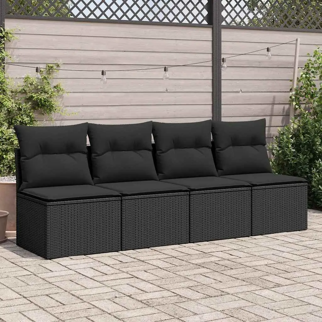 Black Garden Sofa Set for Outdoor Spaces