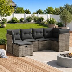 Compact and Stylish 6 Piece Garden Sofa Set