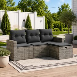 Compact 4 Piece Garden Sofa Set for Stylish Comfort