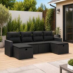 Compact and Versatile 6-Piece Outdoor Sofa Set