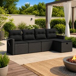 Compact and Comfortable 5 Piece Garden Sofa Set