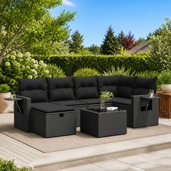 Compact 7-Piece Outdoor Sofa Set for Entertaining