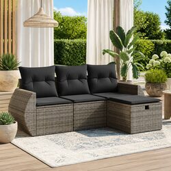 Stylish 4 Piece Garden Sofa Set, Perfect for Relaxing
