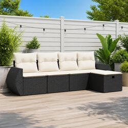 Compact 5-Piece Garden Sofa Set for Relaxation