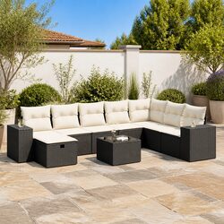 Your Friendly Outdoor Companion: 9 Piece Garden Sofa Set