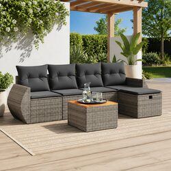 6-Piece Garden Sofa Set for Relaxation