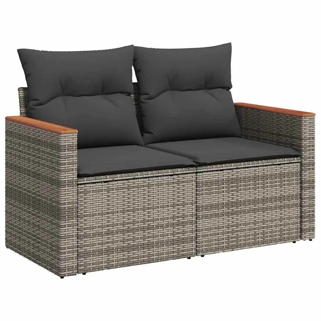 Garden Sofa Set 5 Piece Outdoor Furniture Patio Sectional with Cushions Grey