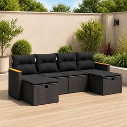 Discover Comfort with Our 6-Piece Outdoor Sofa Set