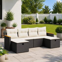 6-Piece Modular Garden Sofa Set for Perfect Outdoor Comfort