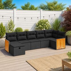 7 Piece Garden Sofa Set for Outdoor Relaxation