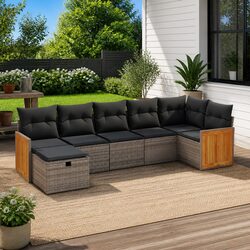 7 Piece Garden Sofa Set