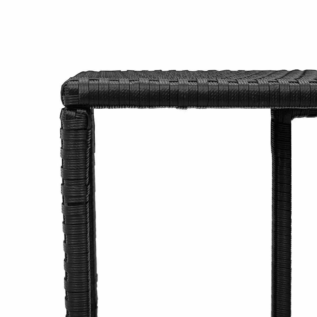 Garden Sofa Set 11 Piece Outdoor Furniture Black Poly Rattan Patio Lounge