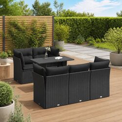 6 Piece Garden Sofa Set