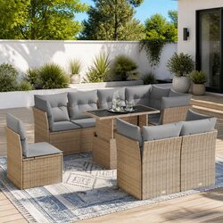 9 Piece Outdoor Sofa Set — Stylish and Functional