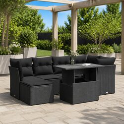 7 Piece Garden Sofa Set with Storage Options