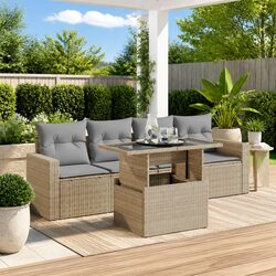 5-Piece Outdoor Sofa Set with Storage Solutions