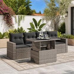 Concise 5-Piece Outdoor Sofa Set for Your Garden