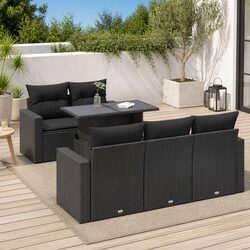 Compact 6-Piece Outdoor Sofa Set for Relaxation