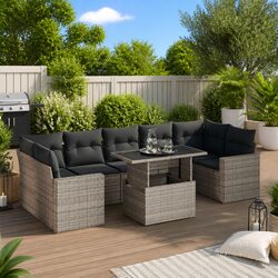 Concise 8 Piece Garden Sofa Set for Your Outdoor Space