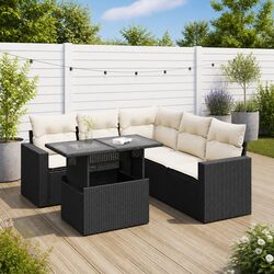 Compact and Functional Outdoor Sofa Set – 6 Pieces