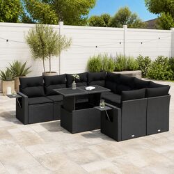 9 Piece Garden Sofa Set with Handy Storage