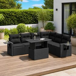 7 Piece Garden Sofa Set for Outdoor Fun