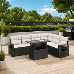 7 Piece Garden Sofa Set Outdoor Lounge Furniture Patio Seating with Cushions