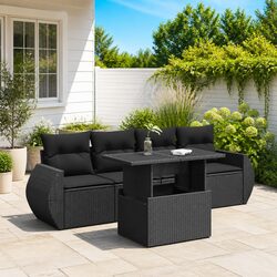 Compact and Stylish 5-Piece Outdoor Sofa Set