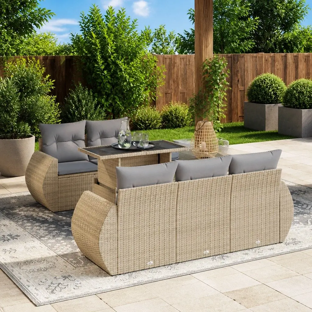 6-Piece Garden Sofa Set for Outdoor Enjoyment