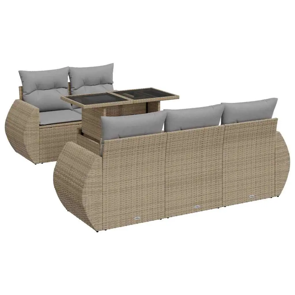 6-Piece Garden Sofa Set for Outdoor Enjoyment