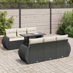 Compact 7 Piece Garden Sofa Set for Outdoor Enjoyment