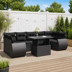 Compact and Stylish 8-Piece Outdoor Sofa Set