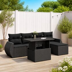 6-Piece Garden Sofa Set: Compact and Versatile