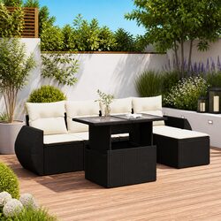 Compact and Functional 6-Piece Outdoor Sofa Set