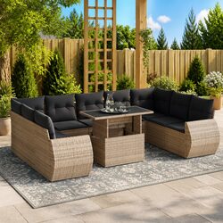 Concise Overview of 10-Piece Modular Outdoor Sofa Set