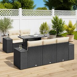 6 Piece Garden Sofa Set: Sleek and Functional