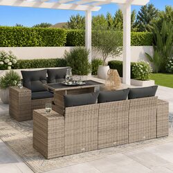 Grey Garden Sofa Set