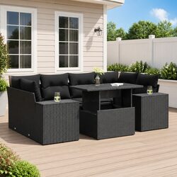 7 Piece Garden Sofa Set for Easy Outdoor Living