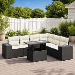 7 Piece Garden Sofa Set with Versatility
