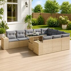 11 Piece Garden Sofa Set for Outdoor Relaxation