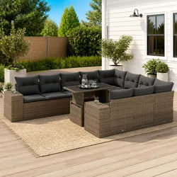 Grey Outdoor Sofa Set for Comfort