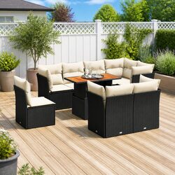 Compact and Stylish 9 Piece Outdoor Sofa Set