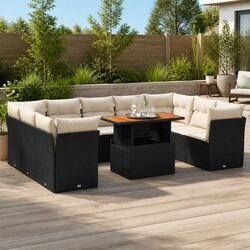 10-Piece Garden Sofa Set