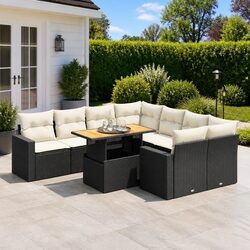 9 Piece Garden Sofa Set