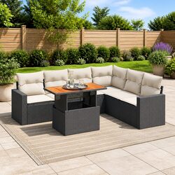 7 Piece Garden Sofa Set for Outdoor Comfort