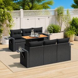 Compact and Efficient 7 Piece Outdoor Sofa Set