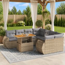 9 Piece Outdoor Sofa Set – Chic and Functional