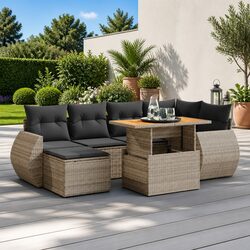 7 Piece Garden Sofa Set